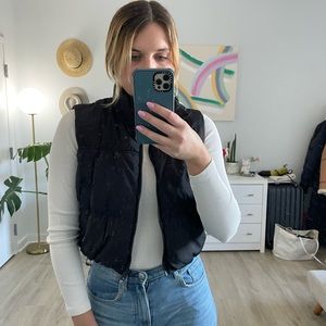 H&M cropped puffer vest